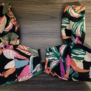 Colorful Patterned Bikini Top